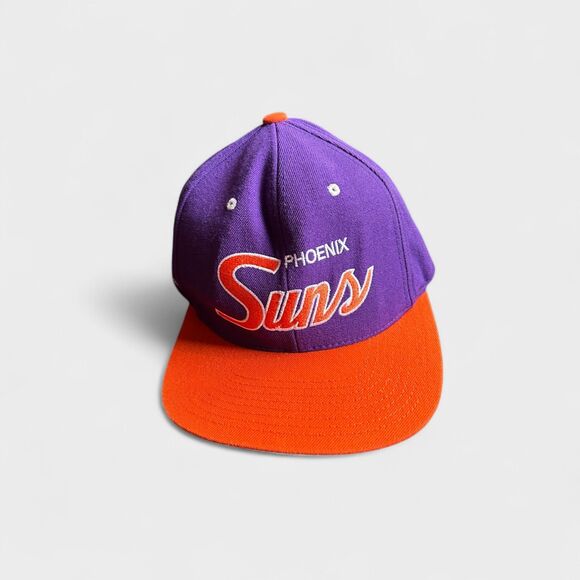 Phoenix Suns Mitchell & Ness Snapback Hat NBA Hardwood Classics Twill Cap Purple - Picture 1 of 7